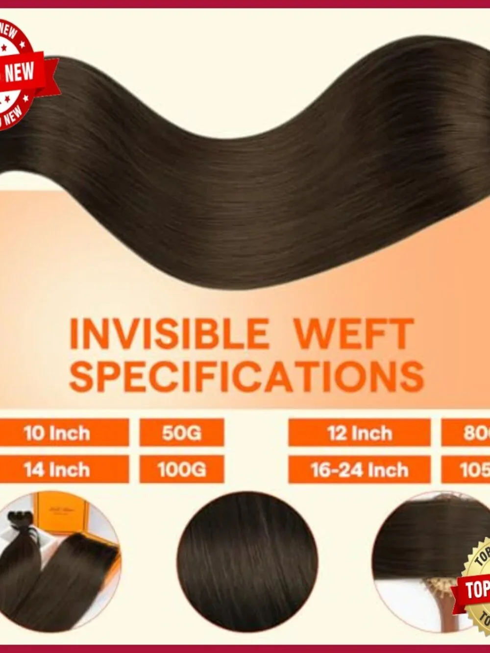 18 Inch Remy Human Hair Extensions 105g Double Weft Sew In